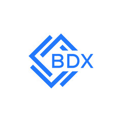 Obraz premium BDX technology letter logo design on white background. BDX creative initials technology letter logo concept. BDX technology letter design.