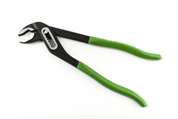adjustable pliers is on white background. 