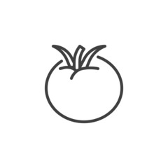 Tomato vegetable line icon