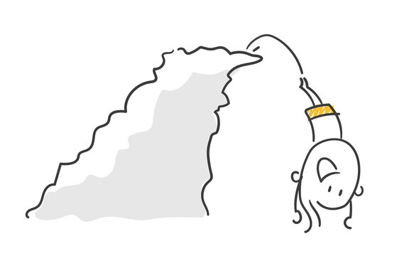 Strichfiguren / Strichm&auml;nnchen: Klippenspringer, Turmspringen. (Nr. 826)