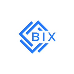 BIX technology letter logo design on white  background. BIX creative initials technology letter logo concept. BIX technology letter design.