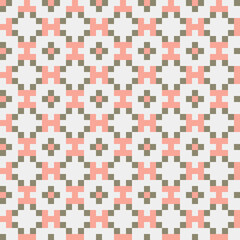 Fototapeta premium Abstract Cross Pattern generative computational art illustration