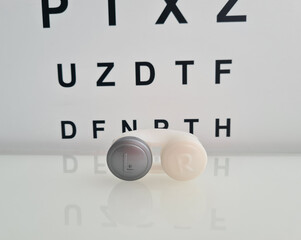 Vision test lenses for vision correction closeup