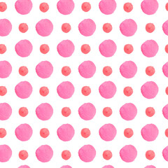 Seamless pattern with abstract watercolor shapes in 70's style.Textured,modern print in children's style.Designs for wrapping paper,packaging, cards,notebook covers,textiles,fabric,scrapbooking paper.