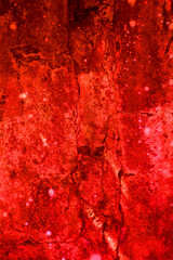 Abstract cement wall for background. horrible and dark bloody wall texture background. 
horror and halloween concept