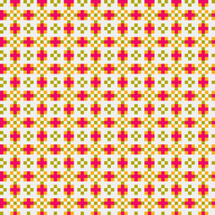 Abstract Cross Pattern generative computational art illustration