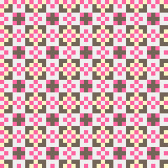 Fototapeta premium Abstract Cross Pattern generative computational art illustration