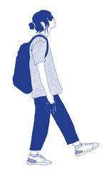 person with a bag