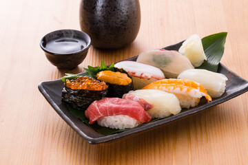 お寿司と日本酒