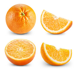 Orange isolated on white background