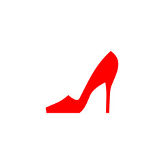 High heels icon flat sign for mobile concept and web design