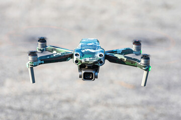 Compact drone only for aerial photography.