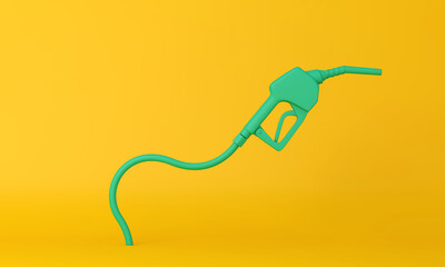 Gas station fuel pump abstract background. 3D rendering