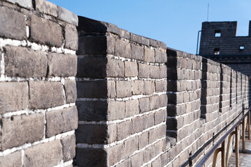 Close up of great wall brick wall