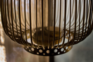 Close up of a hanging lamp