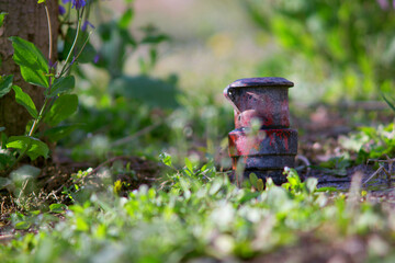 Self service sprinkler in the park