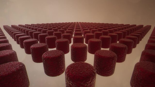 Simulazione  3D di un cuore che palpita