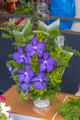 Violet Flowers Arrangement