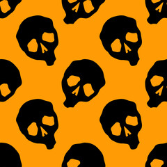 Halloween celebration seamless pattern