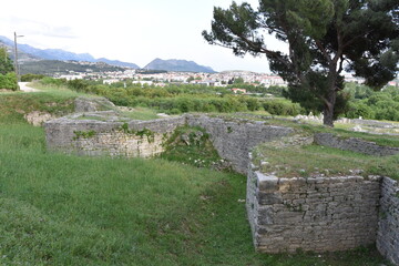 Croatia, Central Dalmatia, Salona, ​​ruins of the ancient city,