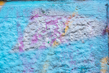 abstract colored texture. Old scratches, stain, paint splats, spots on the wall