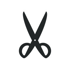 Scissors icon. Cut symbol sign. Vector illustration image.