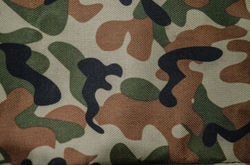 camouflage bag close up © Phoomin