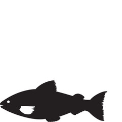 Black White Fish Vector Eps	
