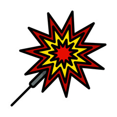 Fototapeta premium Party Sparkler Icon