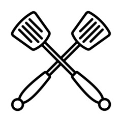 Crossed Frying Spatula