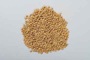 top view herb HuLuBa or Trigonellae Semen or Common Fenugreek Seed