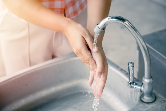 people hand cleaning for personal hygiene healthcare and Covid protection