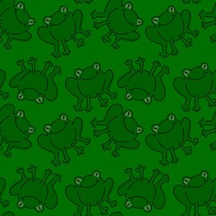 Kids seamless little frogs pattern for fabrics and textiles and packaging and gifts and cards and linens and hobbies