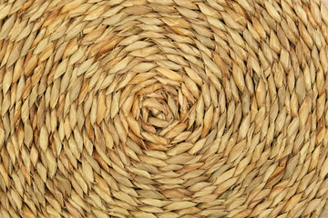 Dried Grass Straw Circular Woven Matt