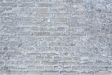 Abstract white brick wall textured background. old brick