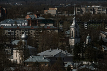 View of Vologda from the bell tower in the Kremlin