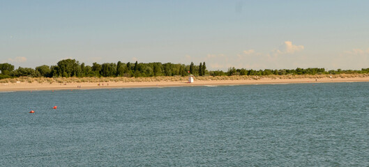 landscape empty beach sunny day