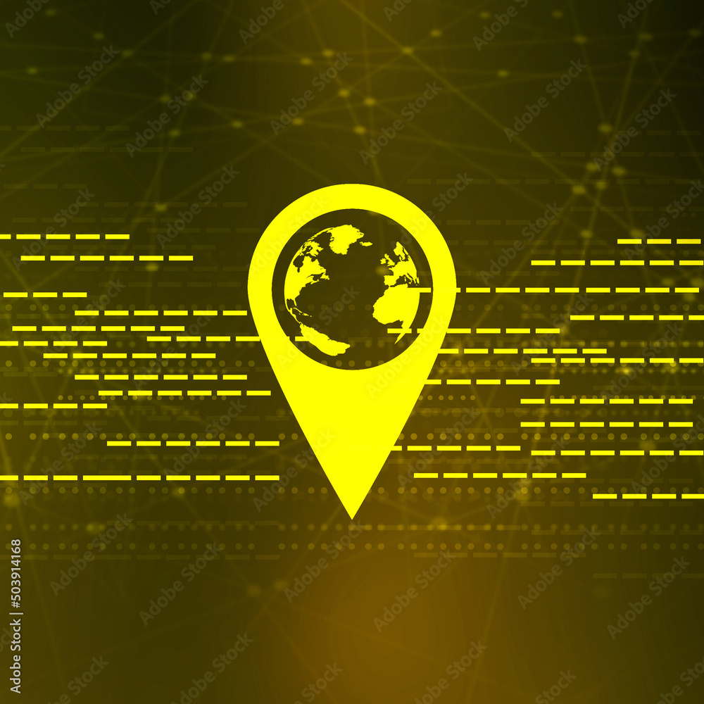 Poster 2d rendering map pointer