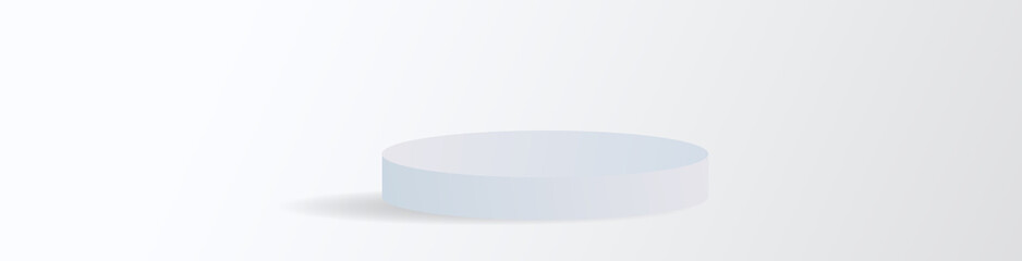 White Podium and minimal abstract background , 3D stage podium display product , stand to show cosmetic products ,illustration 3d Vector EPS 10