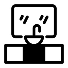 washbasin glyph icon