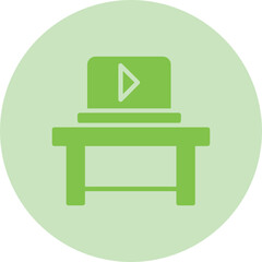 Computer Table Icon 