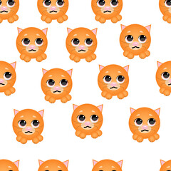 cute cartoon cat vector illustration