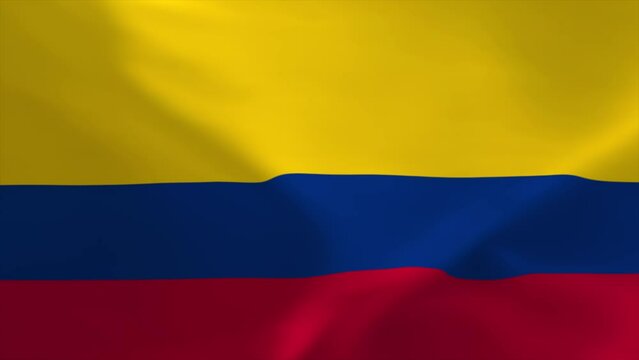 Colombia Waving Flag 4K Moving Wallpaper Background
