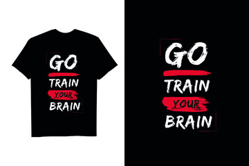 Obraz premium Colorful Brush Style Inspirational Quotes T Shirt