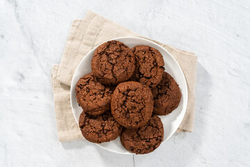 Double chocolate chip cookies
