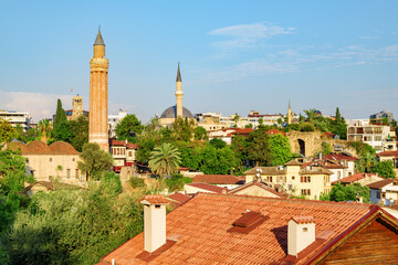 Fototapeta na wymiar Scenic view of Kaleici in Antalya, Turkey