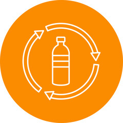 Bottle Recycling Icon Design