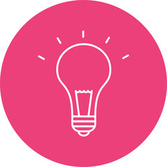 Fototapeta premium Light Bulb Icon Design