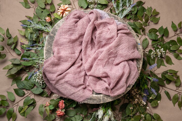 digital backdrop or background for newborn baby photography, newborn photo setup and decorations. High quality photo