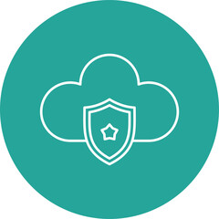 Cloud Shield Icon Design